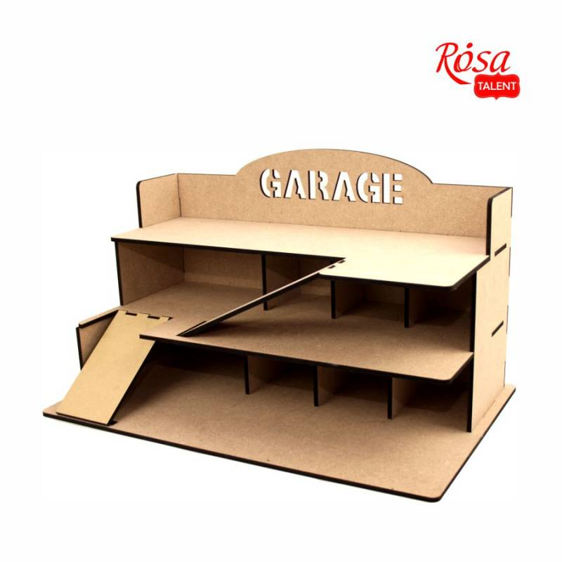 Rosa Garage DIY Set Drei Stockwerke 35,5x57x33 cm