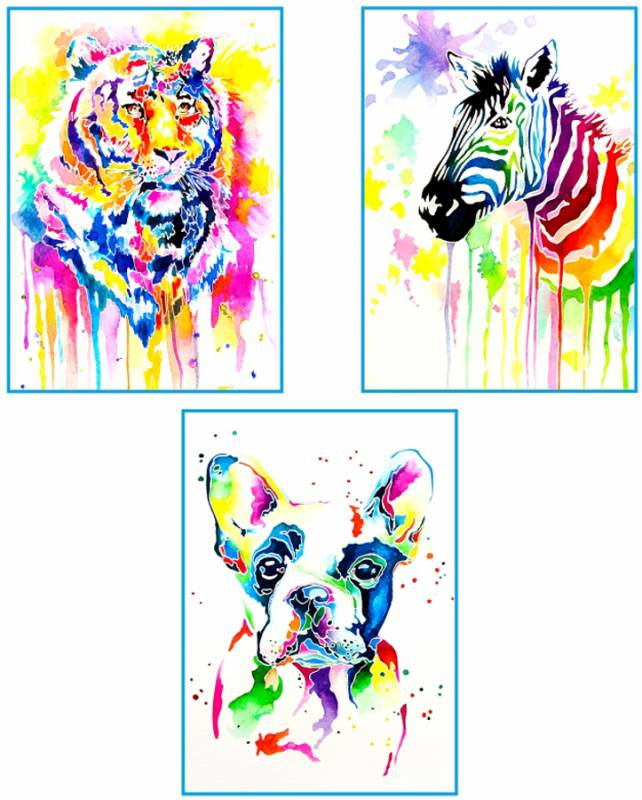 Rosa Start Watercolor Kit Animals 25x35 cm