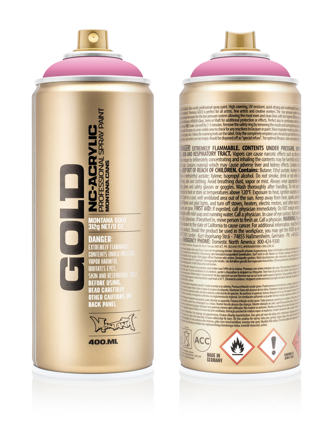 Montana Gold Sprühdose 400 ml Shock Pink Light