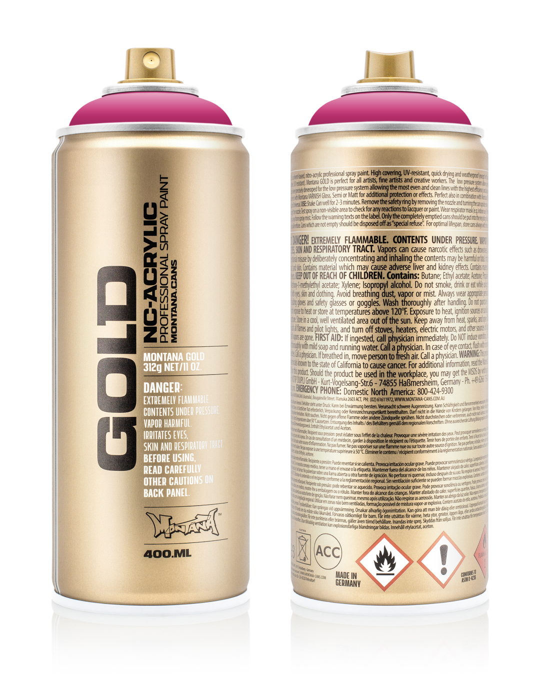 Montana Gold Spray Can 400 ml Shock Pink