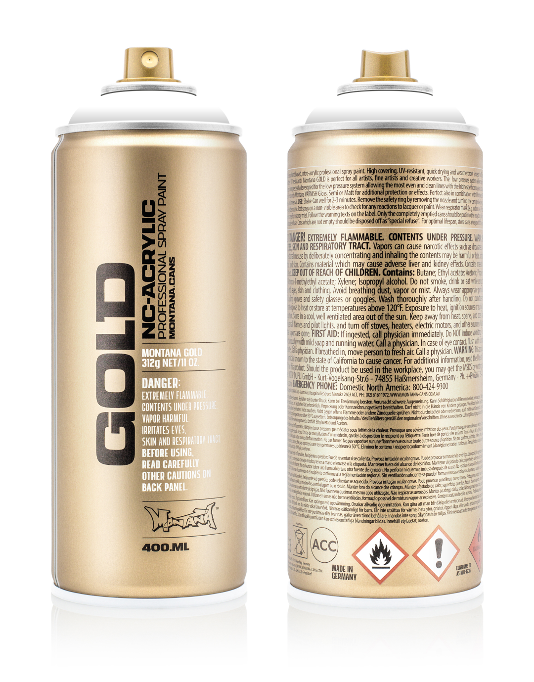 Montana Gold Spray Can 400 ml Shock White