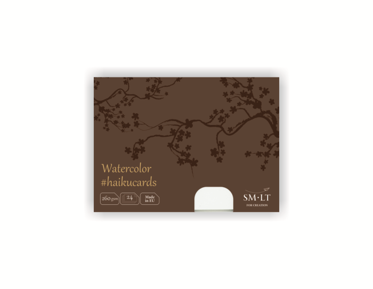 SMLT Haikukaarten Aquarel A6 260gr 24 vel