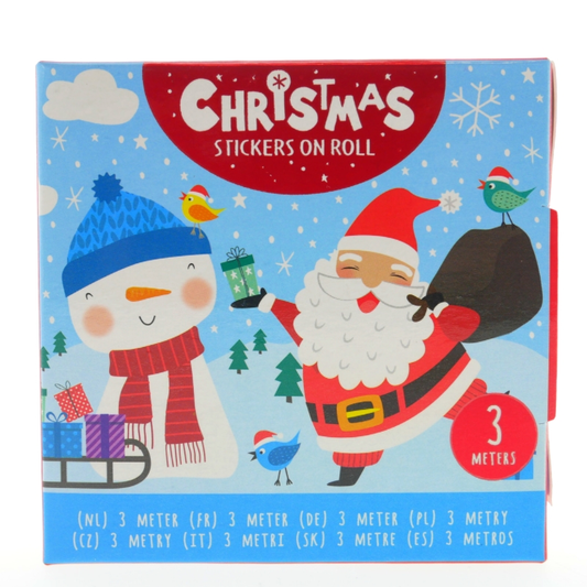 Wins Stickers op Rol 3m Kerst