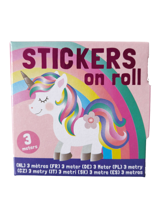 Wins Stickers op Rol 3m Eenhoorns