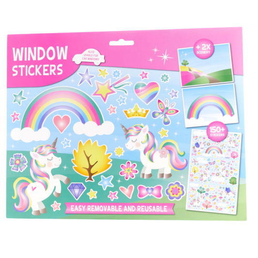 Wins Raamstickers Unicorn 150 stuks