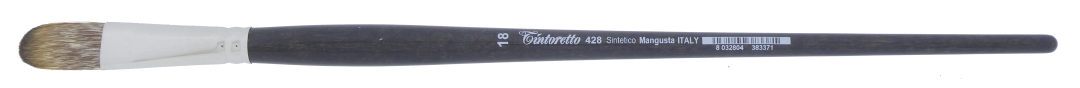 Tintoretto Synthetic Mangusta Cat Tongue Brush 18