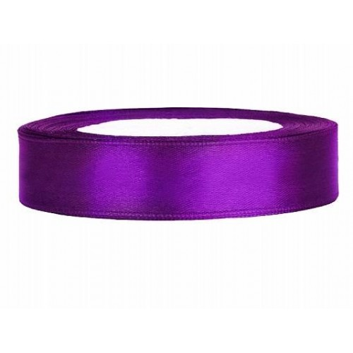 Satijnlint 12 mm 25 m Paars