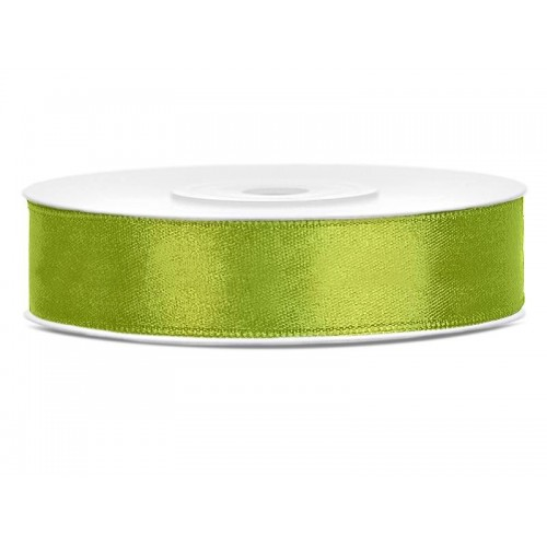Satijnlint 12 mm 25 m Appelgroen