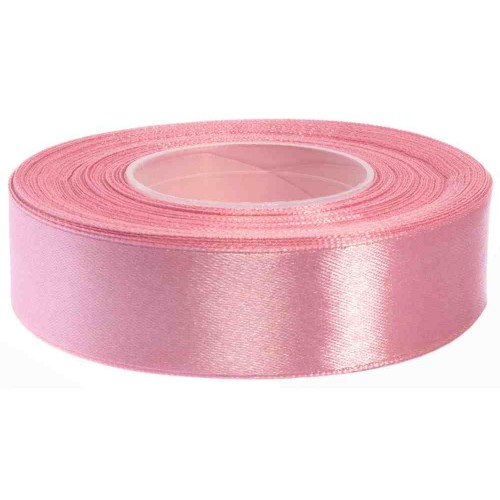 Satijnlint 25 mm 25 m Luxe Heide Roze
