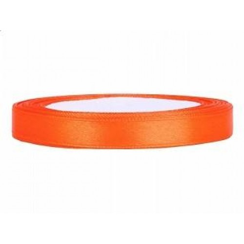 Satijnlint 6 mm 25 m Oranje