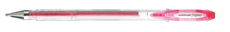 Uni Signo Gelpen Glitter Roze 1 mm