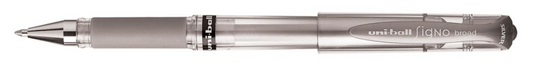 Uni Signo Gelpen Broad Zilver 1 mm