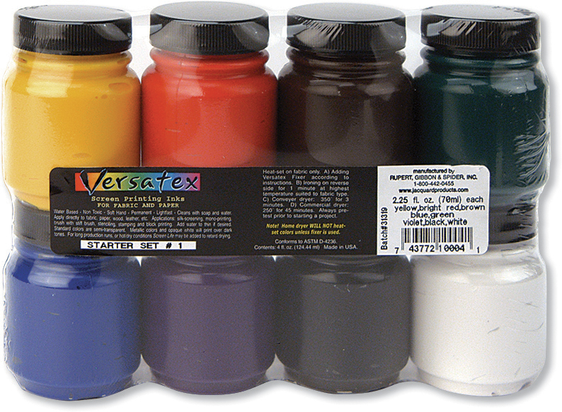Jacquard Versatex Siebdruckfarben-Set 1 8x66,5 ml