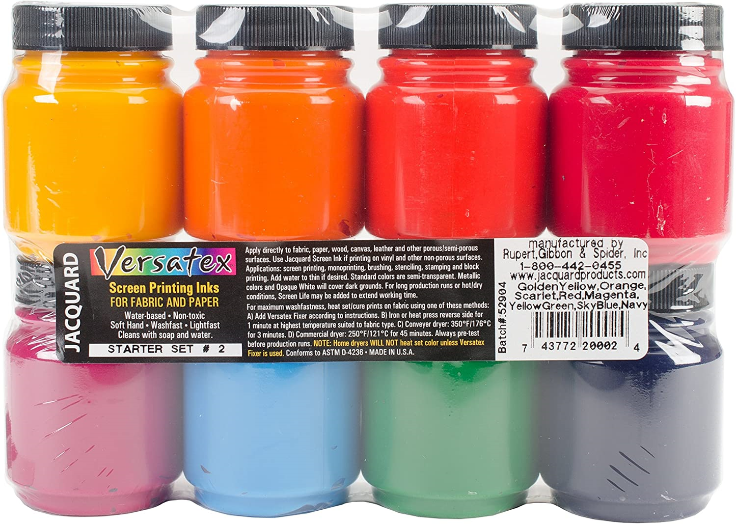 Jacquard Versatex Zeefdruk Inkt Set 2 8x66,5 ml