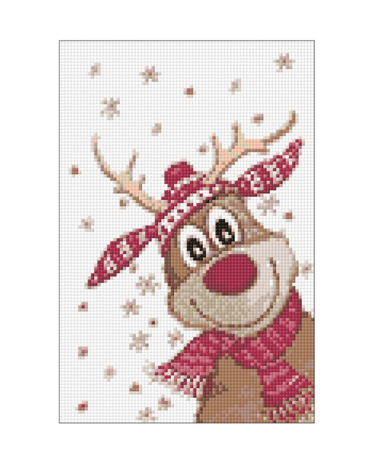 Wizardi Diamond Painting Eland vrolijke lach 20x30cm