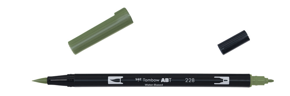 Tombow ABT Dual Brush Pen 228 Grey Green