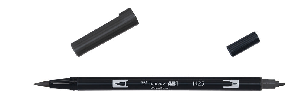 Tombow ABT Dual Brush Pen N25 Lamp Black