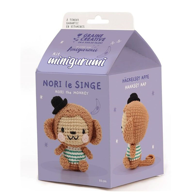 GC Minigurumi Crochet Kit Monkey Nori