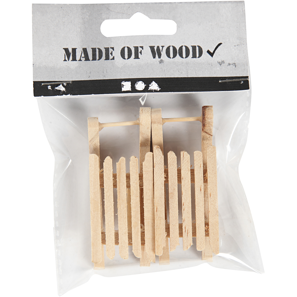 CC Holzschlitten 6,5x2,5 cm 2 Stück