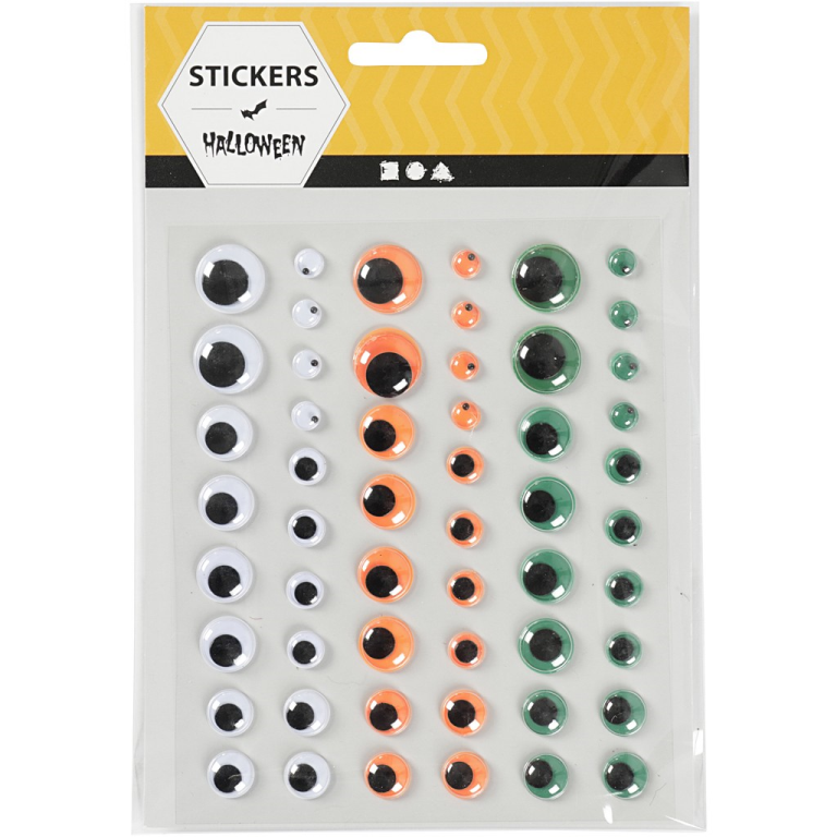 CC Wiebelogen Halloween 6-15mm 54 stuks