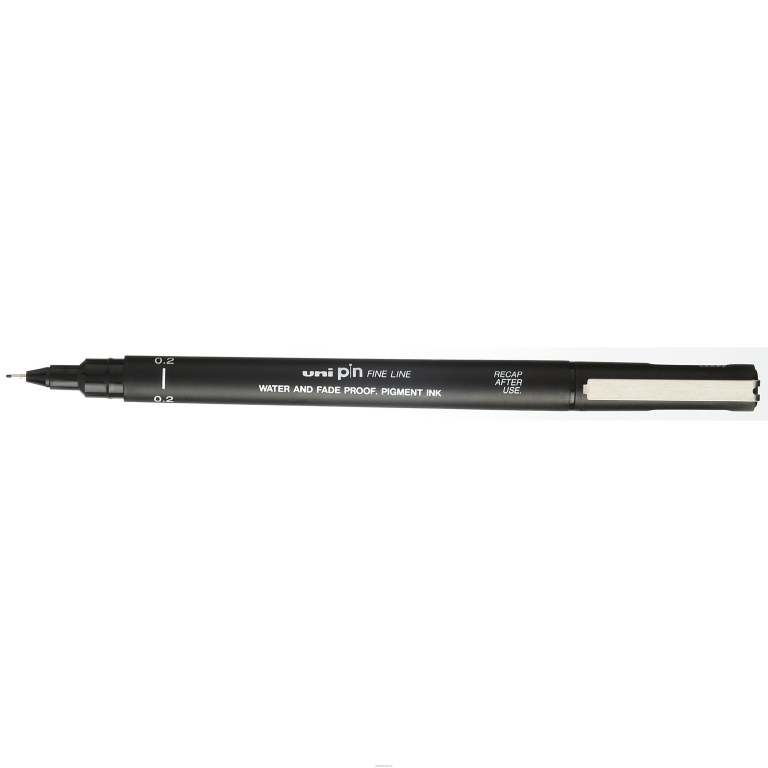 Uni Pin Fineliner Black 0.2 mm