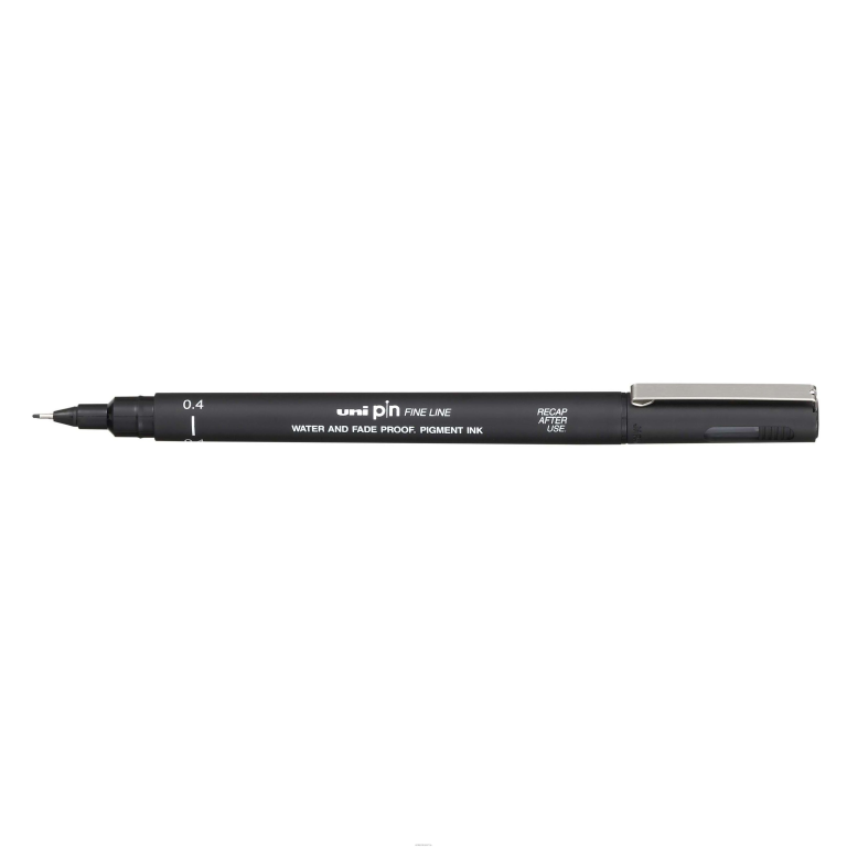 Uni Pin Fineliner Schwarz 0,4 mm