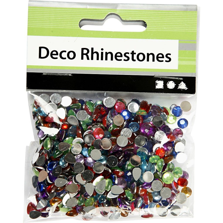 CC Strasssteine Rund und Tropfen d: 5 mm 15 g