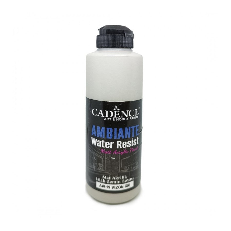 Cadence Ambiante Waterbestendige Matt Acrylverf 250 ml Mink Gray + 10 gr Catalyst