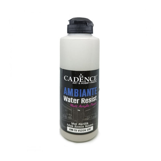 Cadence Ambiante Wasserfeste matte Acrylfarbe 250 ml Mink Gray + 10 g Catalyst