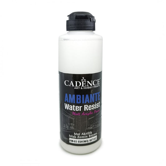 Cadence Ambiante Waterbestendige Matt Acrylverf 250 ml Ancient White + 10 gr Catalyst