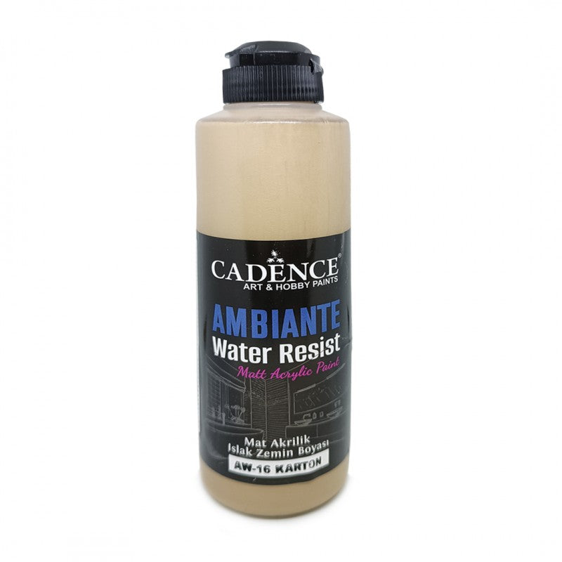 Cadence Ambiante Waterbestendige Matt Acrylverf 250 ml Cardboard + 10 gr Catalyst