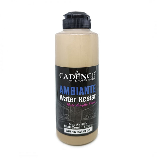 Cadence Ambiante Wasserfeste matte Acrylfarbe 250 ml Karton + 10 gr Katalysator