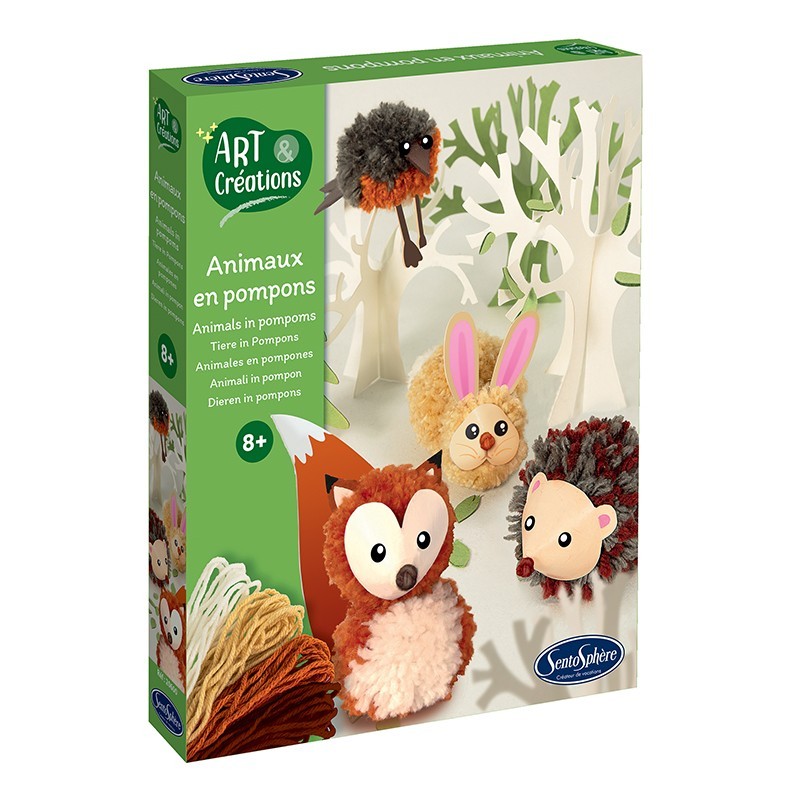 Art & Creations Pompoms Bosdieren
