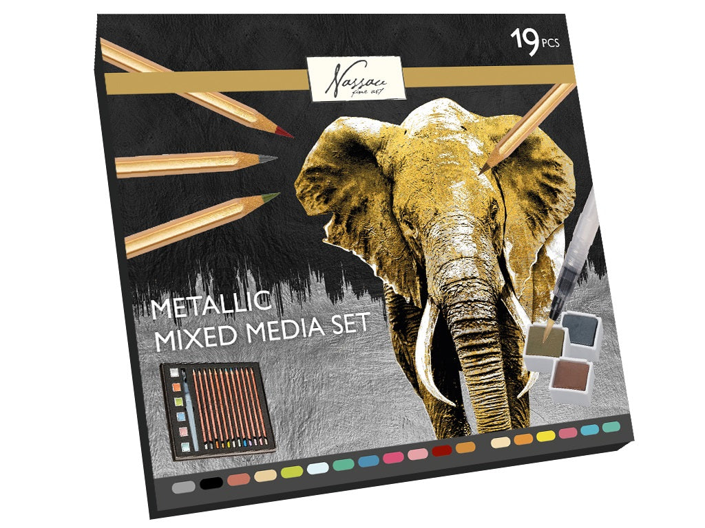 Nassau Mixed Media Set Metallic
