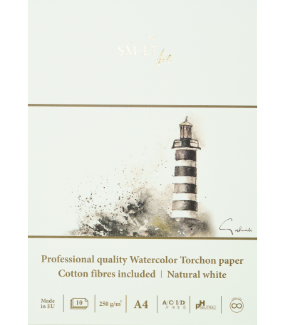 SMLT Watercolor Pad Professional Stitched A4 250gsm 10 sheets