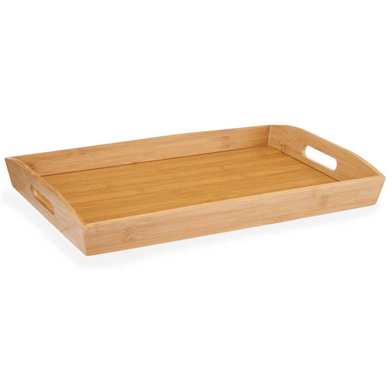Kinvara Bamboo Serving Tray With Handles 43.7 x 29.5 x 5.5 cm