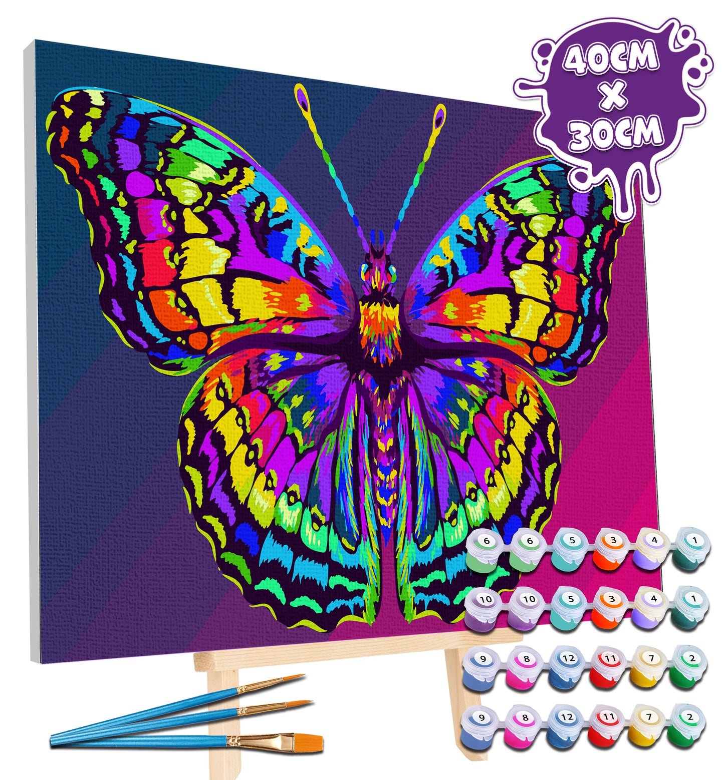 Splat Planet Paint By Numbers Butterfly