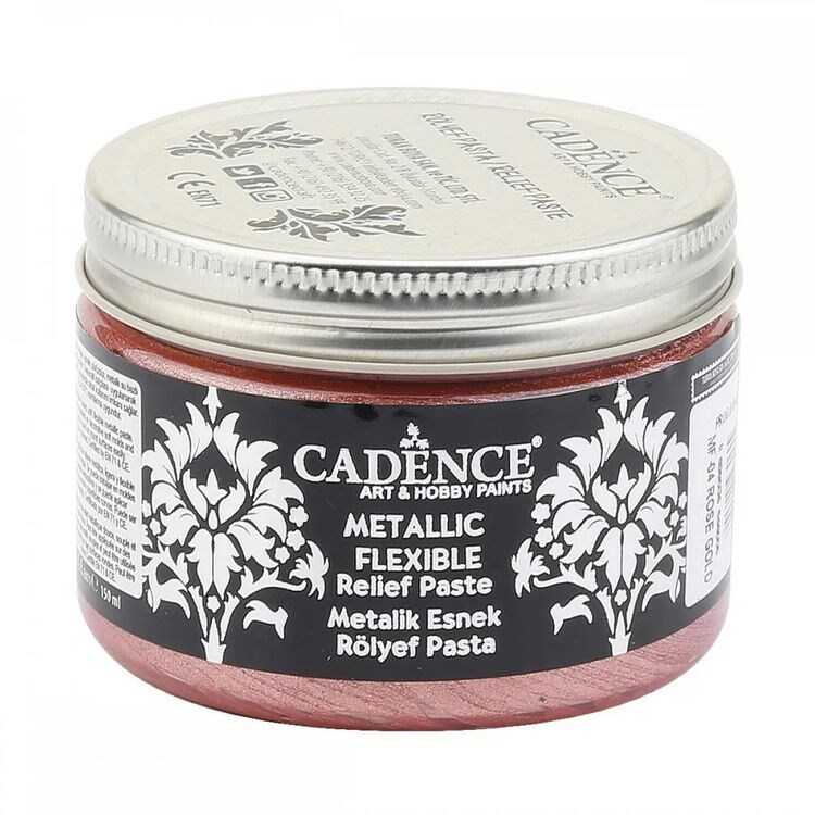 Cadence Metallic Flexible MF-04 Rose Gold Relief paste 150 ml