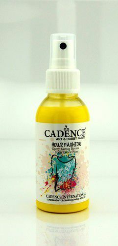 Cadence Fashion Spray Fabric Paint 100 ml Lemon Yellow