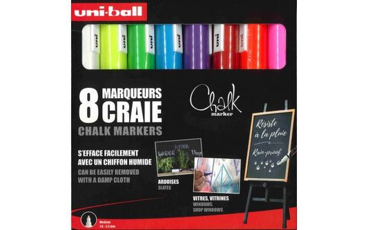 Uni-ball Chalk Marker 8 Set