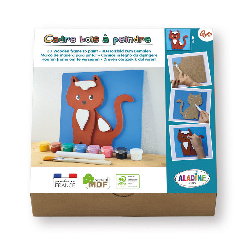 Aladine 3D Schilderij van MDF Maken Set - Kat