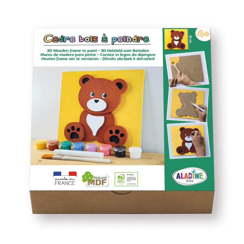 Aladine 3D MDF Painting Kit - Teddy Bear
