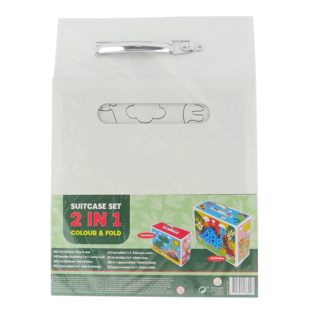 Wins Kleur je eigen 2-in-1 koffer Dino