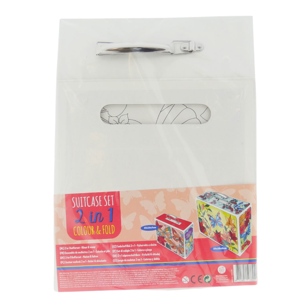 Wins Kleur je eigen 2-in-1 koffer Vlinder
