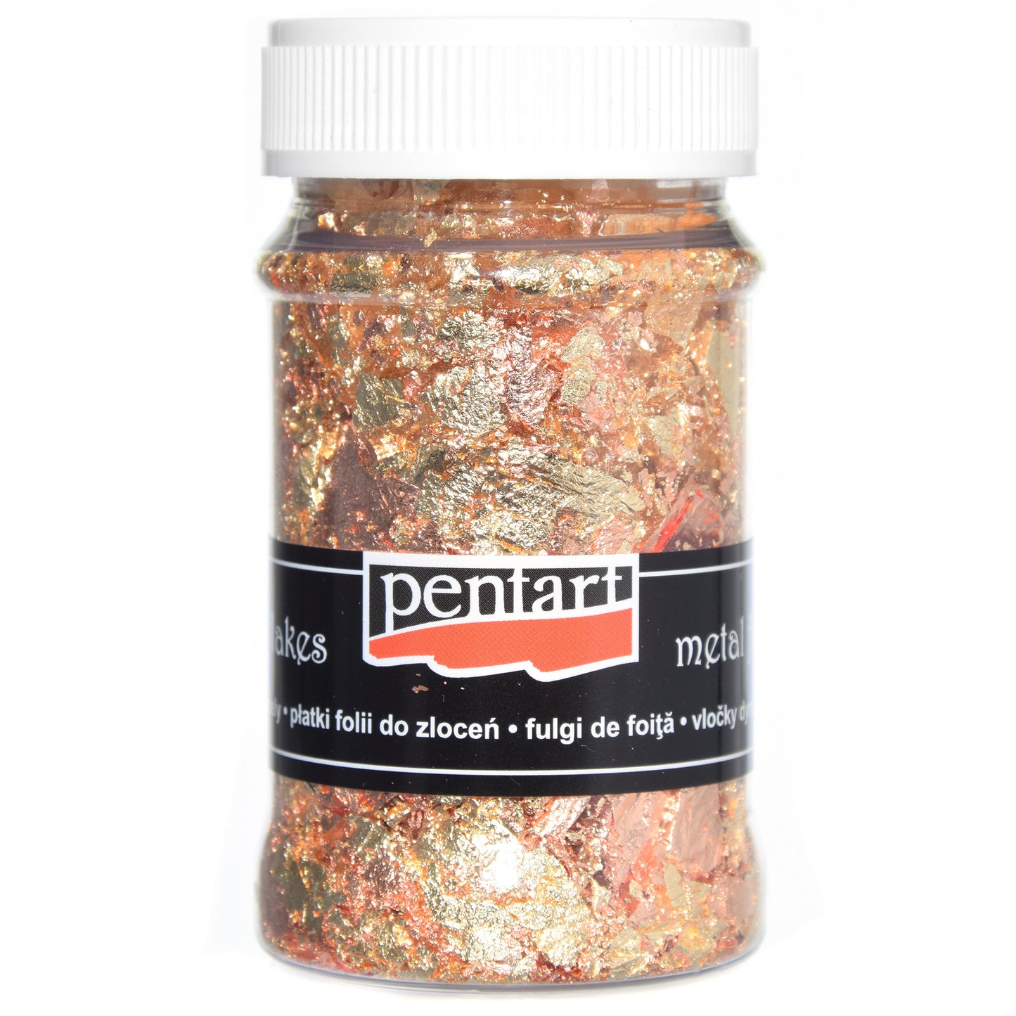 Pentart Metallflocken Mix Gold & Kupfer 100ml M4