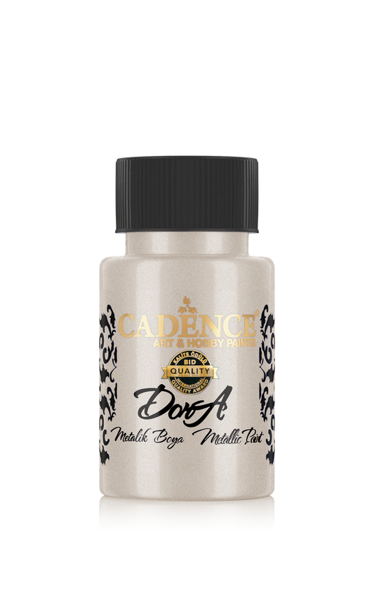Cadence Dora Metallic Acrylic Paint 50 ml Platinum