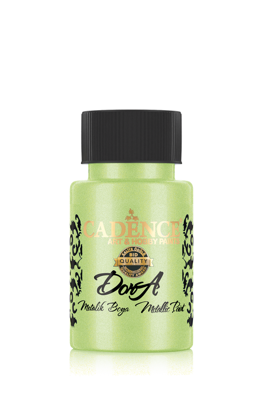 Cadence Dora Acrylverf Metallic 50 ml Appelgroen