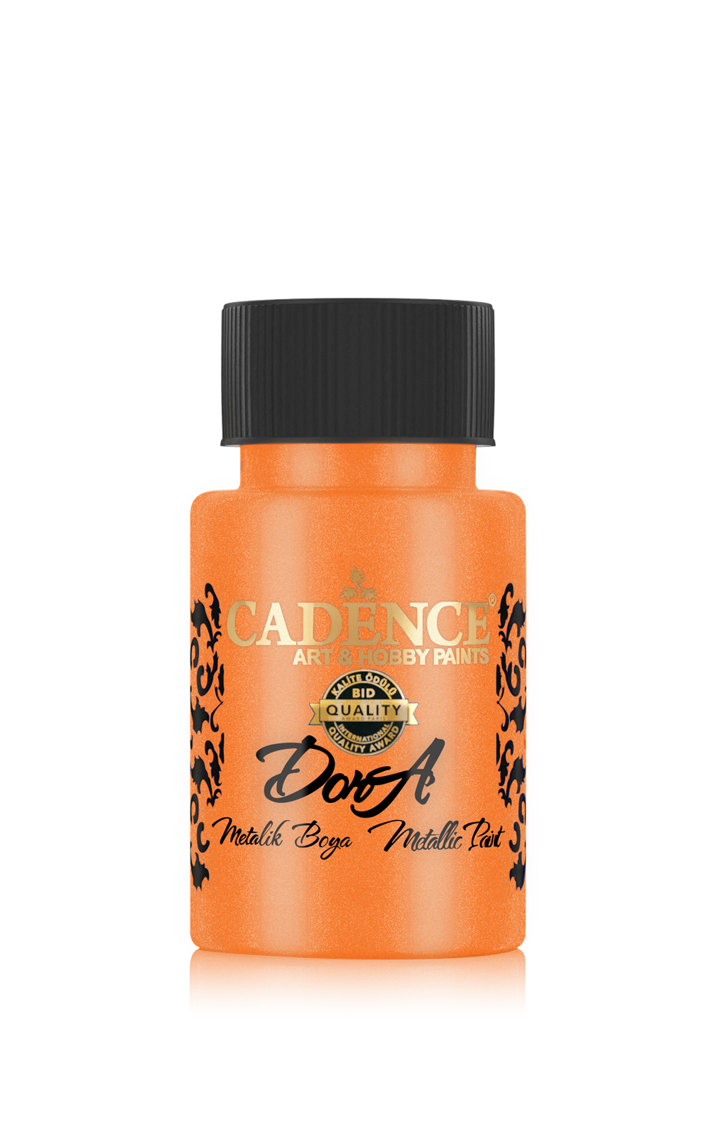Cadence Dora Acrylfarbe Metallic 50 ml Leuchtendes Orange