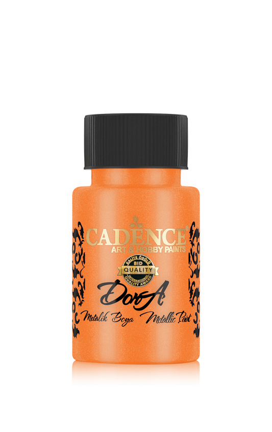 Cadence Dora Acrylverf Metallic 50 ml Fel Oranje