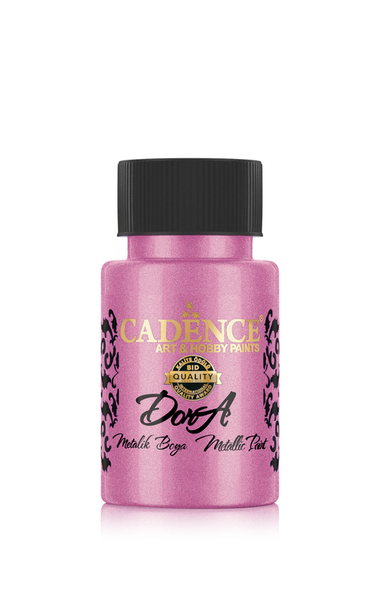 Cadence Dora Acrylverf Metallic 50 ml Fel Roze